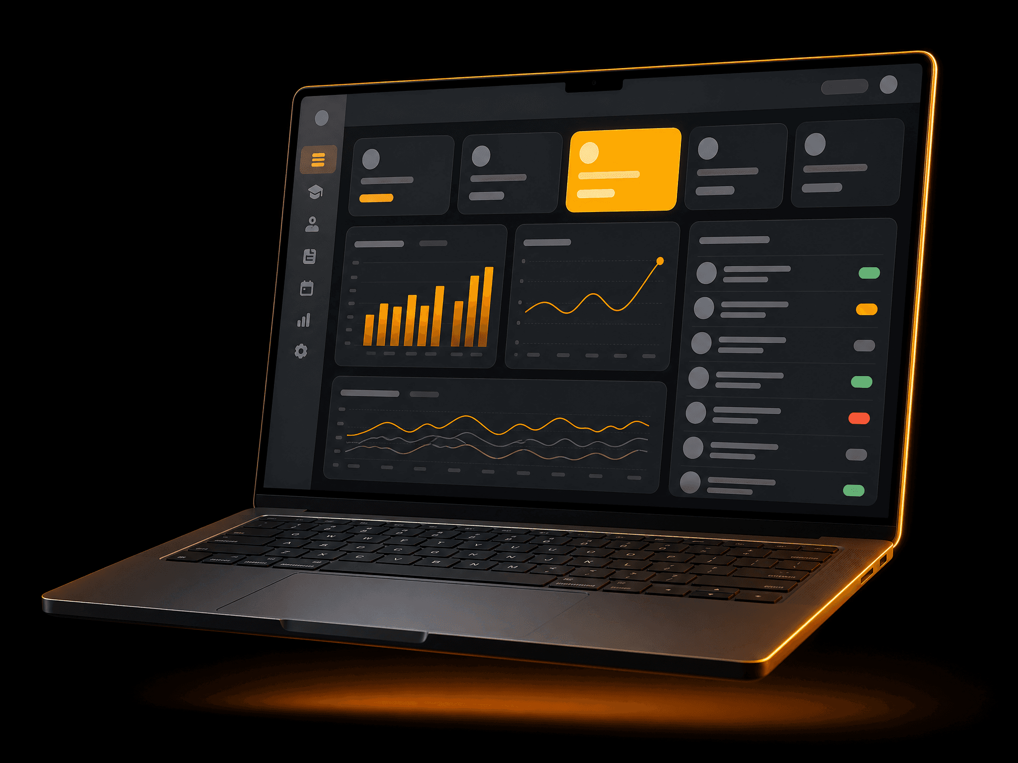School Management System product mockup
